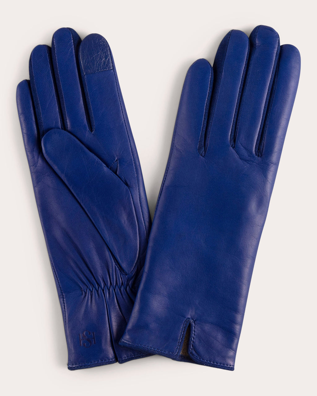 Blue Essentials Leather Gloves
