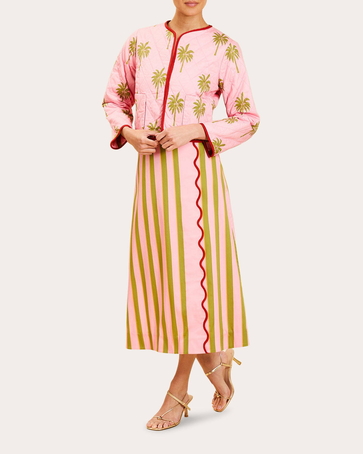 Este Reversible Quilted Crop Jacket