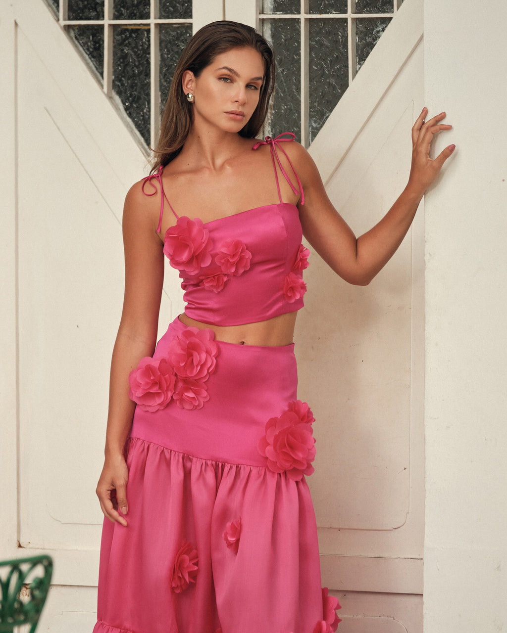Marigold Tiered Silk Maxi Skirt