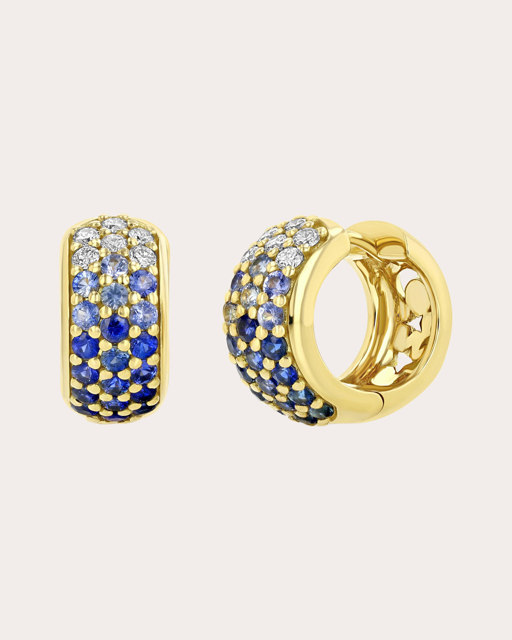 Sapphire & Diamond Euphoria Huggie Earrings