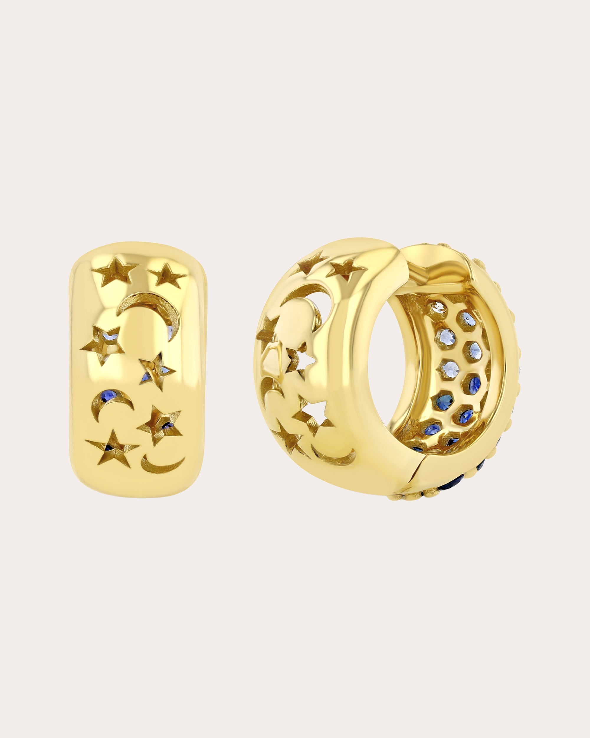 18k Gold Euphoria Huggie Earrings