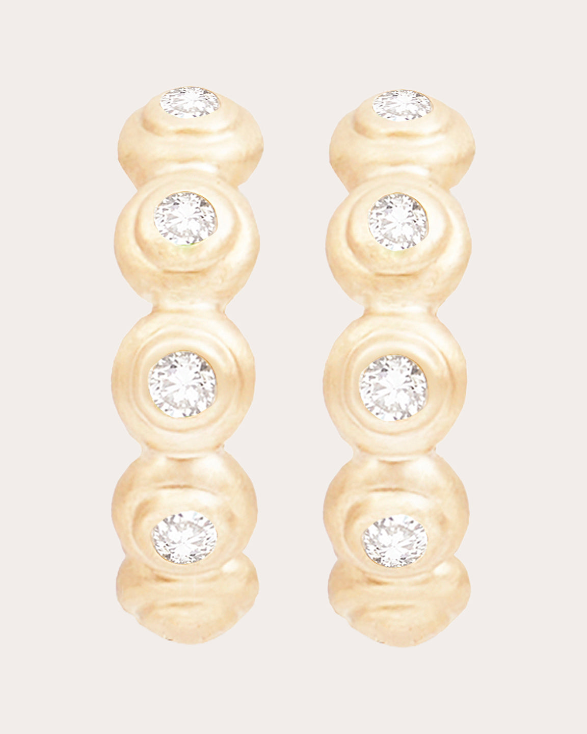 Diamond & 14k Gold Evolve Hoop Earrings