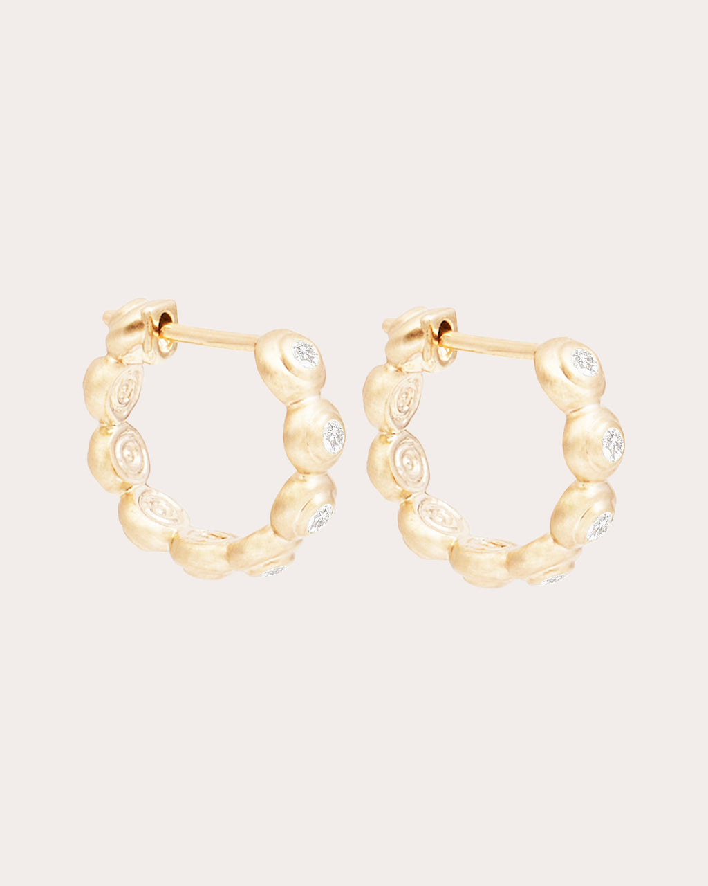 Diamond & 14k Gold Evolve Hoop Earrings