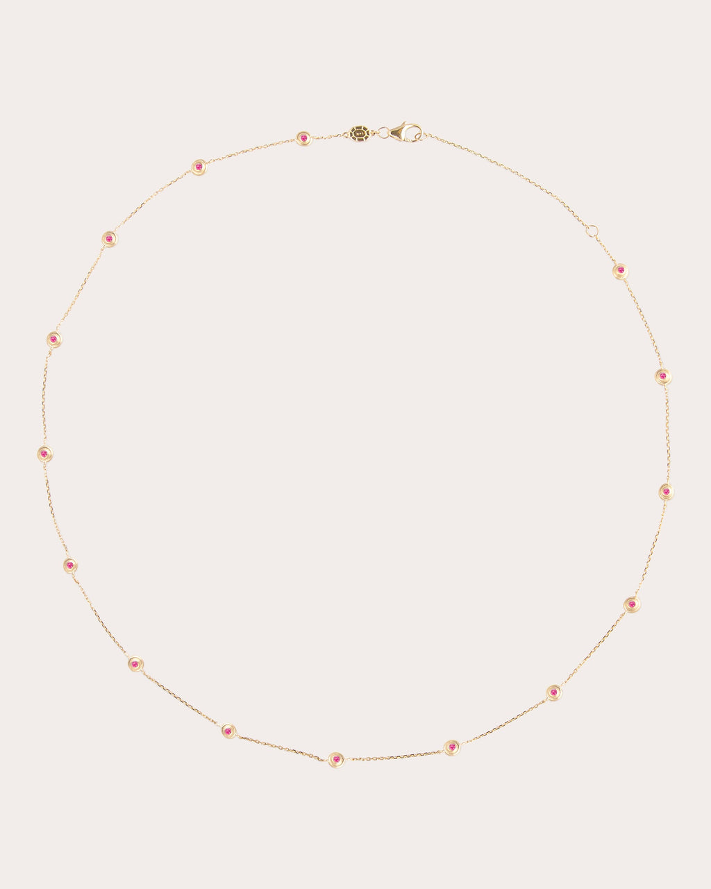 Pink Sapphire Evolve Station Necklace