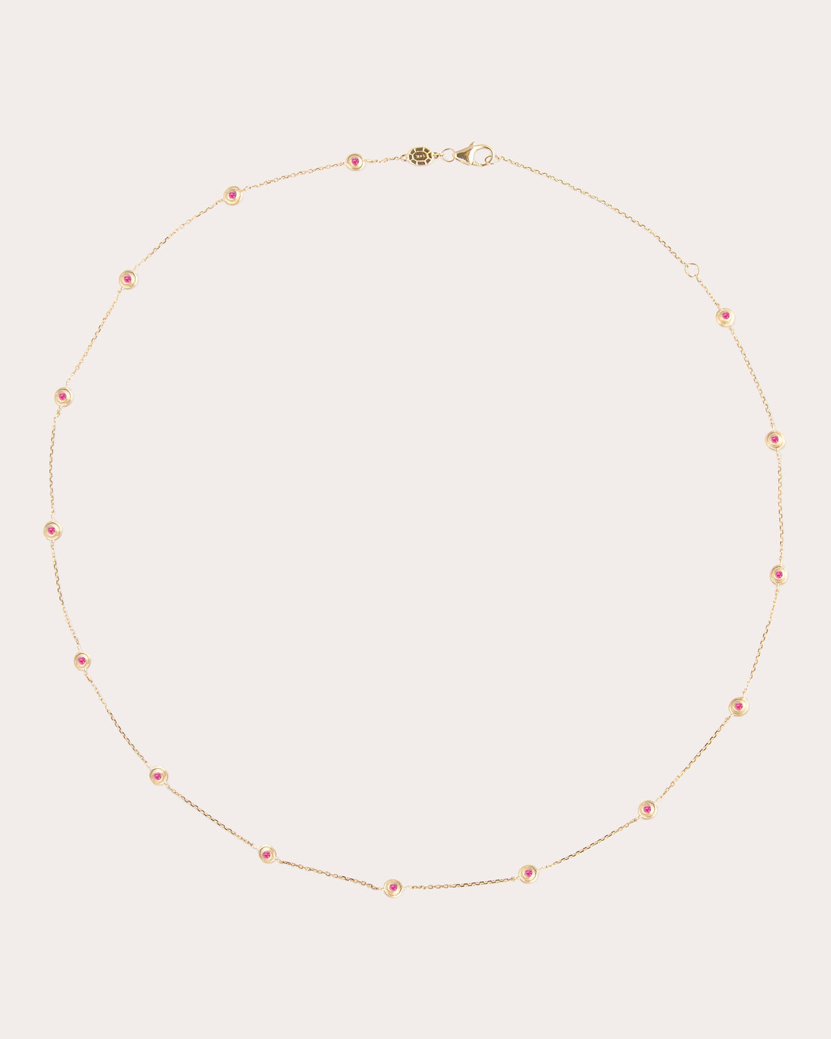 Pink Sapphire Evolve Station Necklace