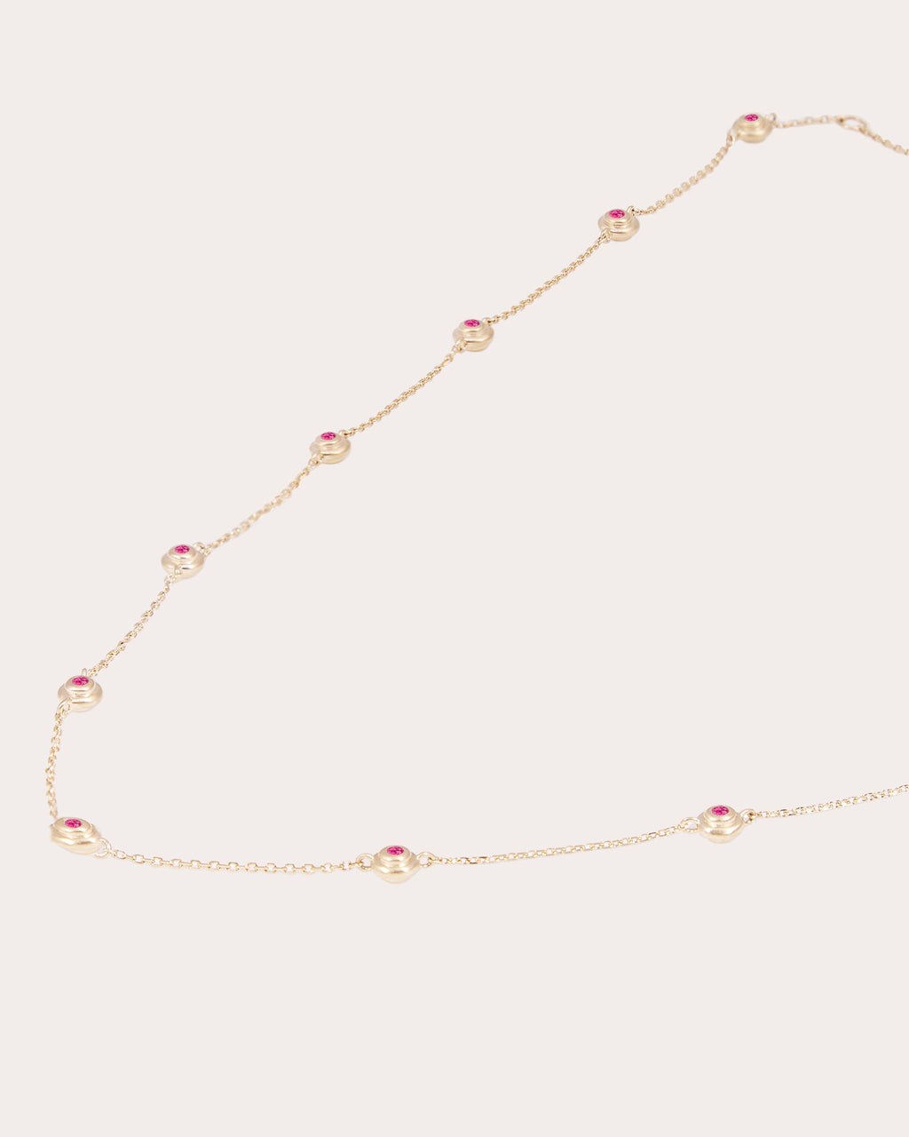 Pink Sapphire Evolve Station Necklace