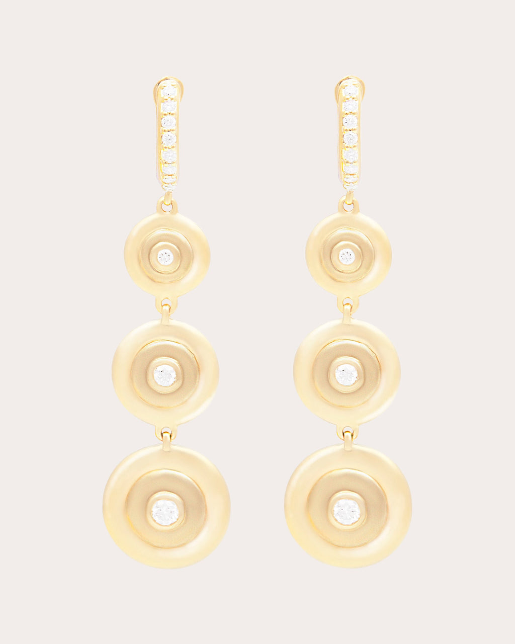 Diamond & 14k Gold Evolve Drop Earrings