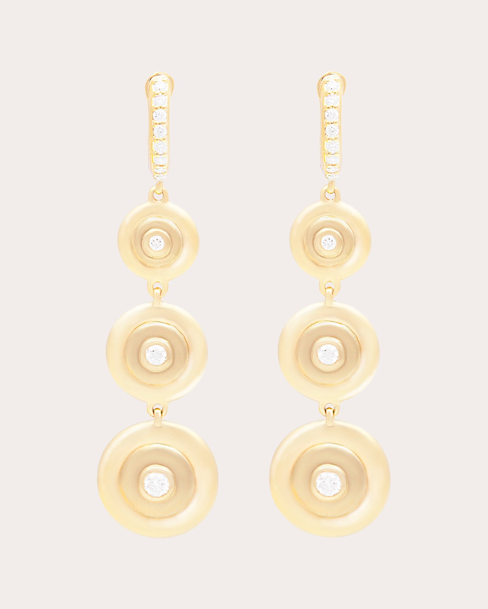 Diamond & 14k Gold Evolve Drop Earrings