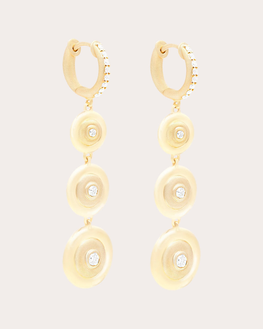 Diamond & 14k Gold Evolve Drop Earrings