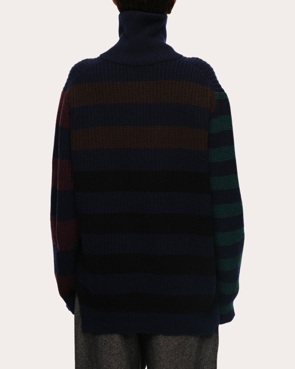 Parker Stripe Cashmere Polo Sweater