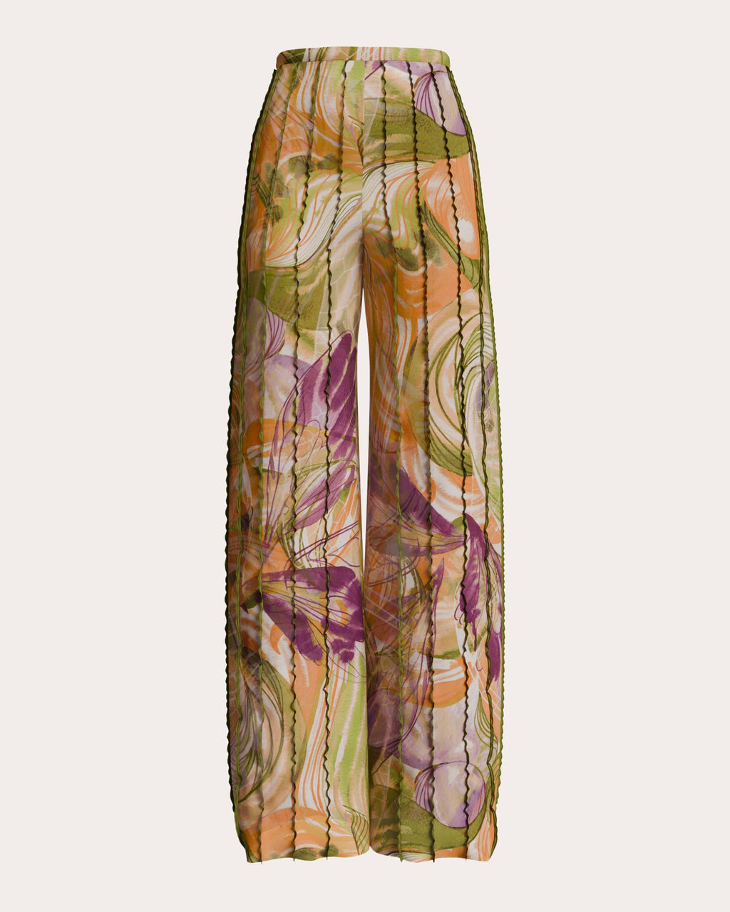Fara Vibra Mesh Wide-Leg Pants