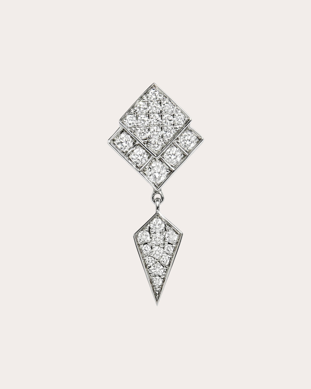 Diamond Stairway Small Drop Earring