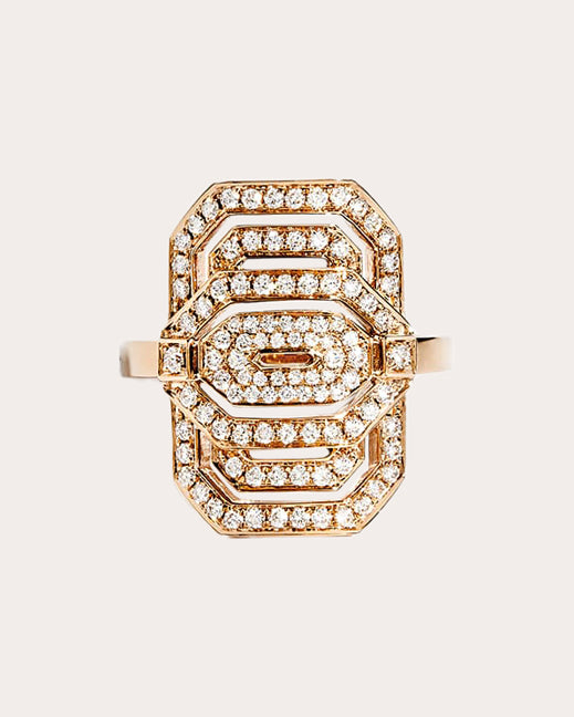 Diamond & 18k Rose Gold Mini My Way Ring