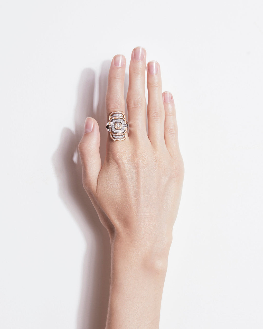 Diamond & 18k Rose Gold Two-Tone My Way Ring