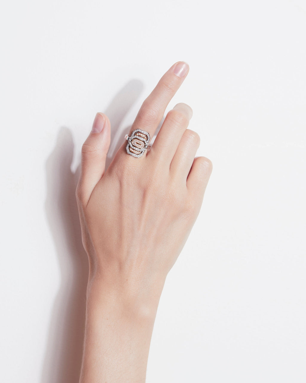 Diamond & 18k Rose Gold Two-Tone Mini My Way Ring