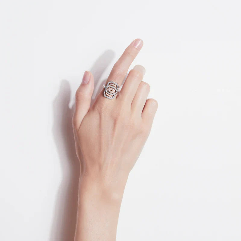 Diamond Two-Tone Petite My Way Ring