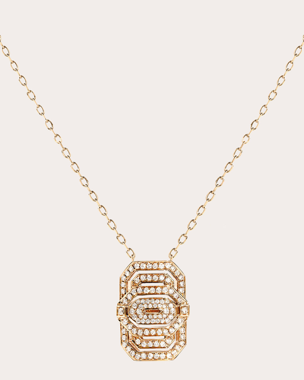 Diamond & 18k Rose Gold Petite My Way Pendant Necklace