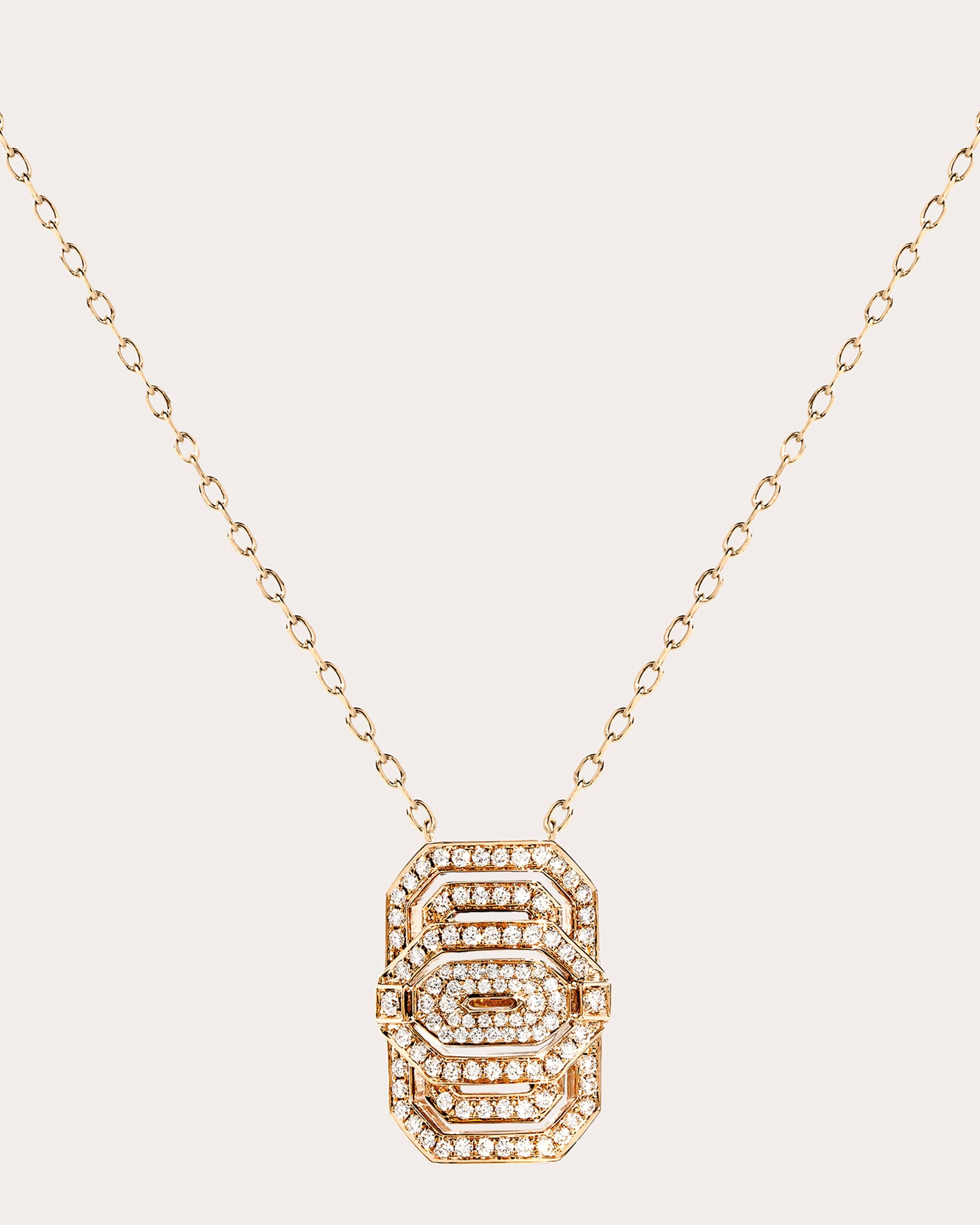 Diamond & 18k Rose Gold Petite My Way Pendant Necklace