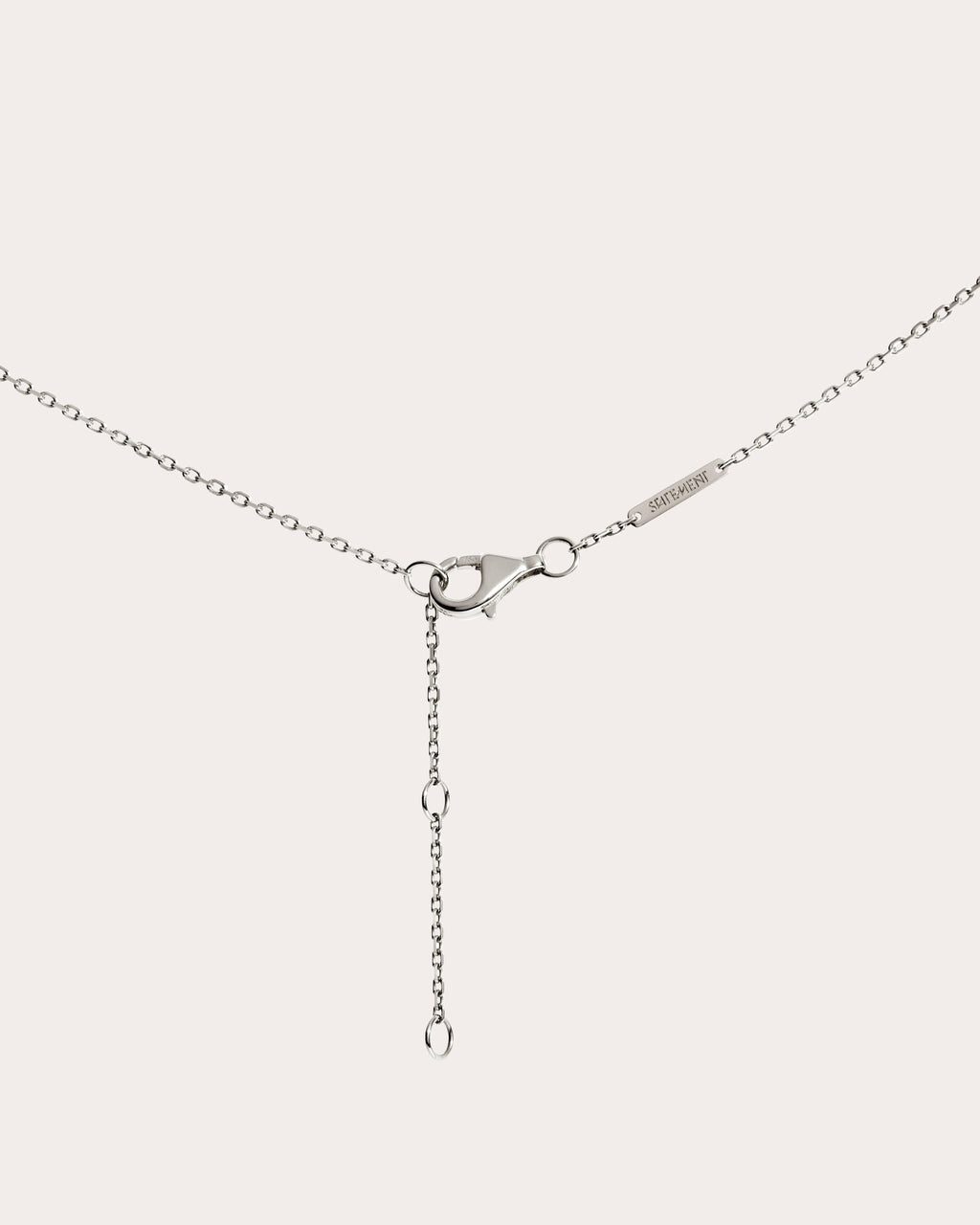 Spike Rhodium-Plated Sterling Silver Black Agate and Diamond Pendant Necklace