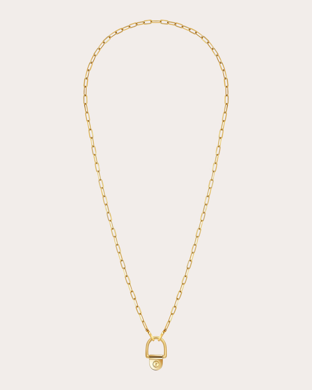 18k Gold Rivet LM Pendant Necklace