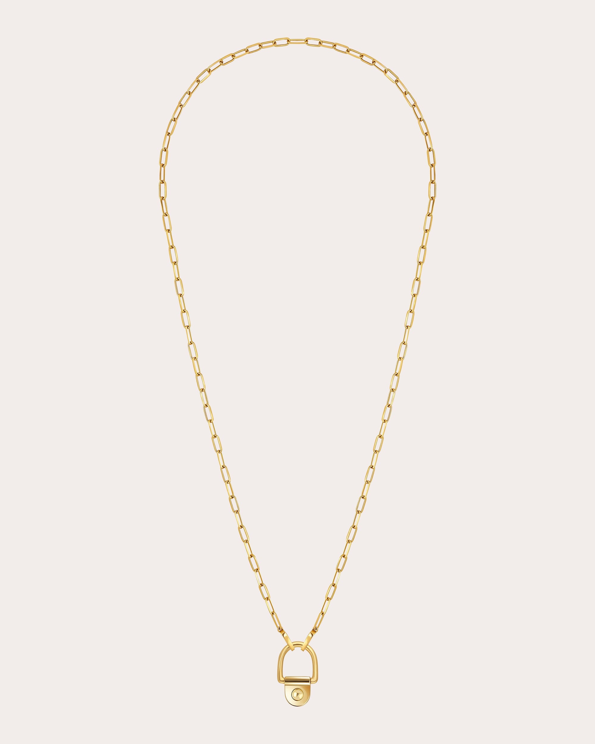 18k Gold Rivet LM Pendant Necklace