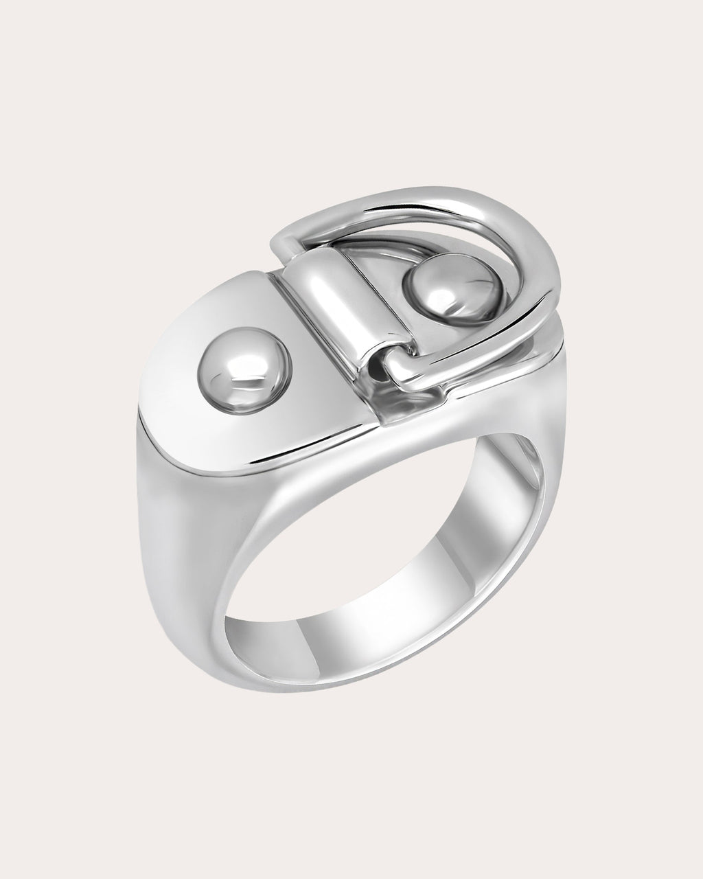 Large Rivet Signet Ring