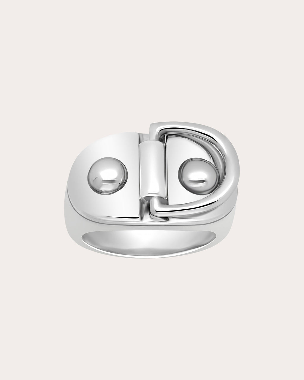 Large Rivet Signet Ring