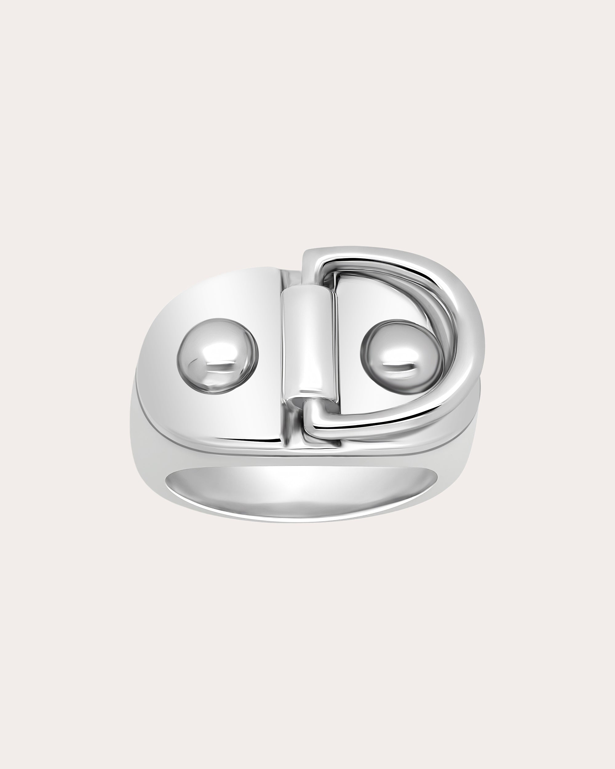 Large Rivet Signet Ring