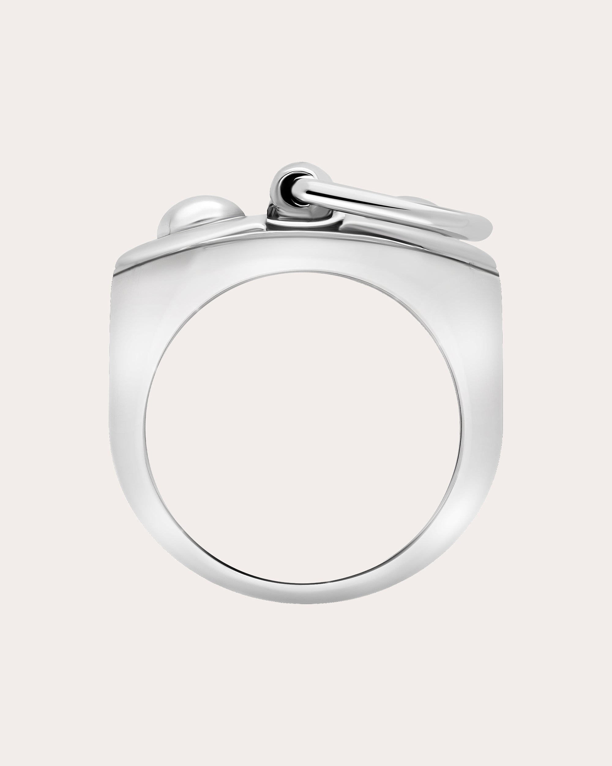 Large Rivet Signet Ring