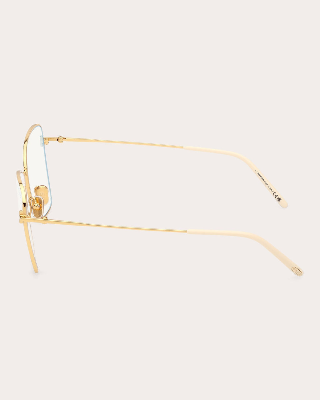 Butterfly-Frame Gold-Tone Blue Light Glasses