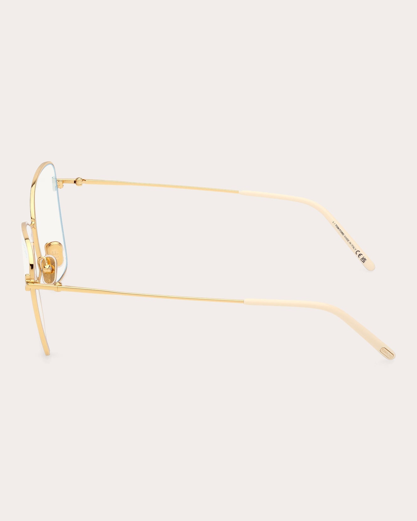 Butterfly-Frame Gold-Tone Blue Light Glasses