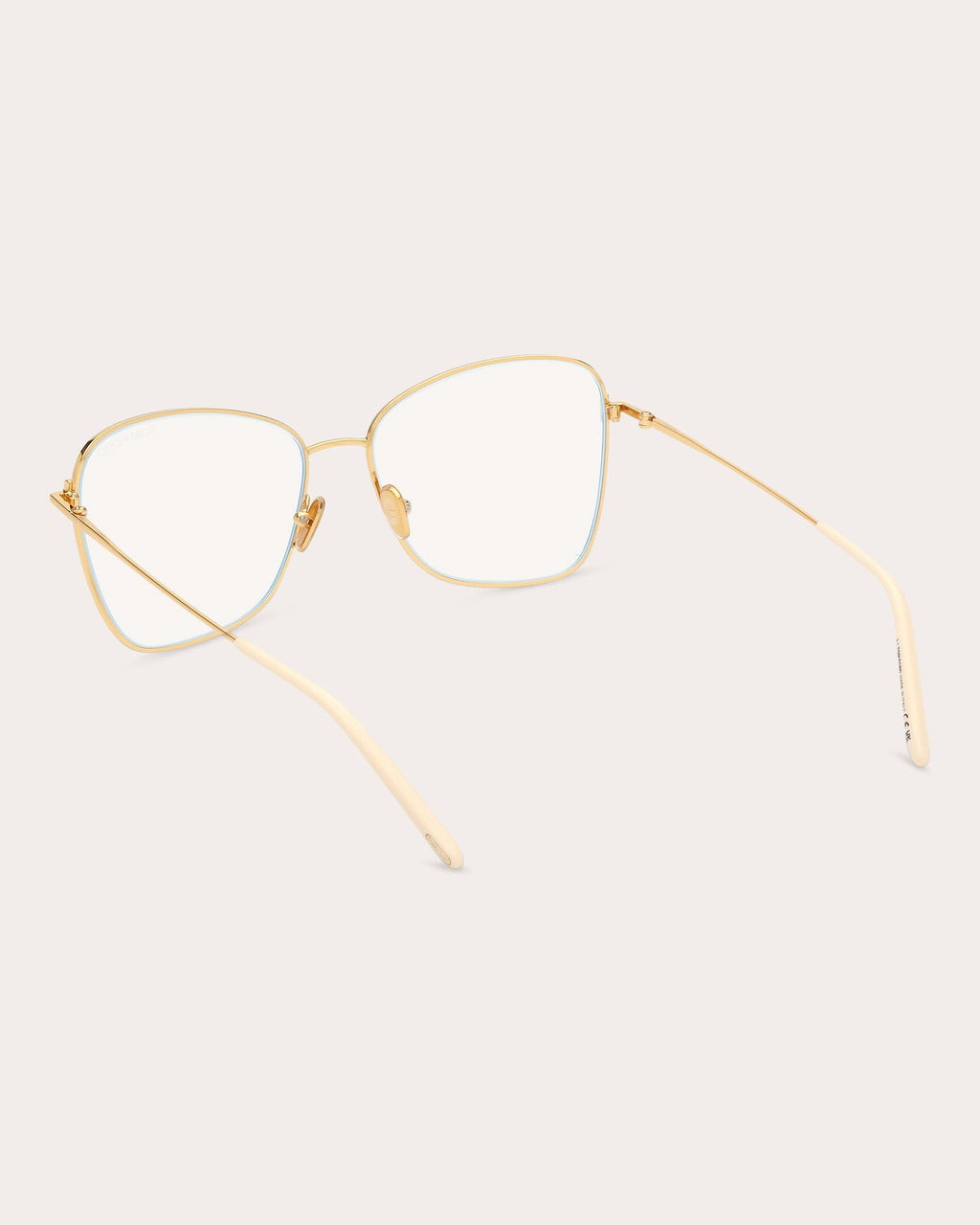 Butterfly-Frame Gold-Tone Blue Light Glasses