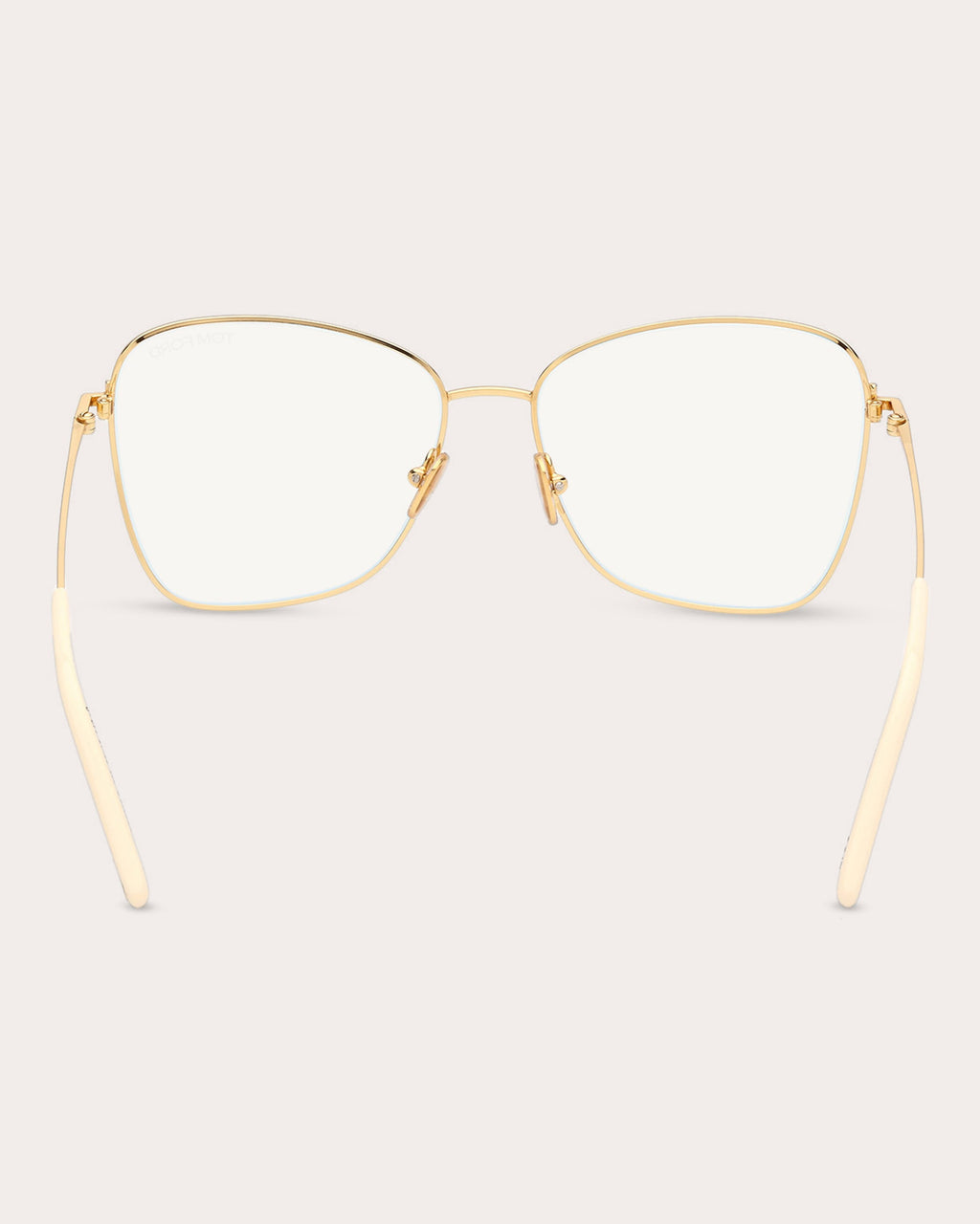 Butterfly-Frame Gold-Tone Blue Light Glasses