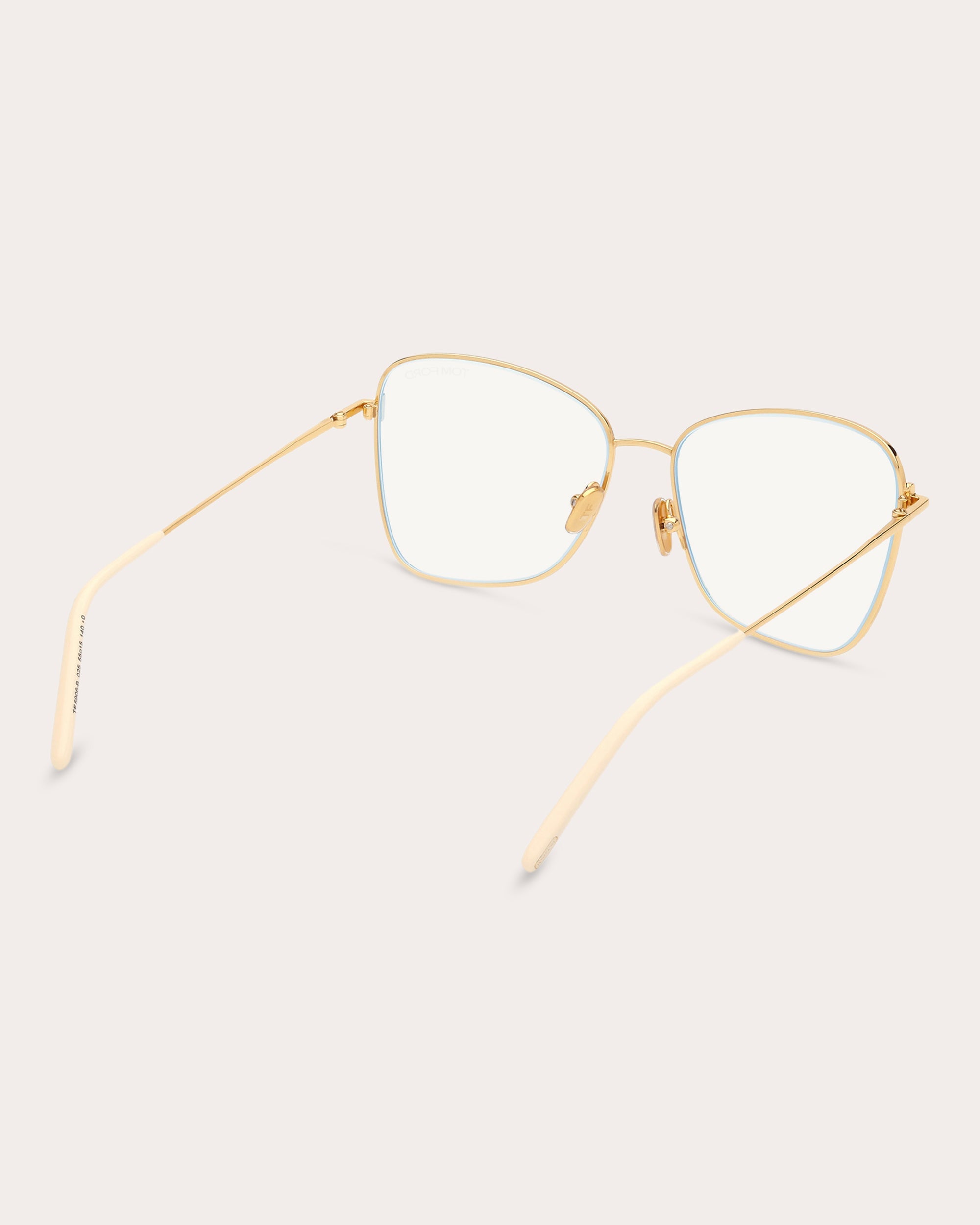 Butterfly-Frame Gold-Tone Blue Light Glasses