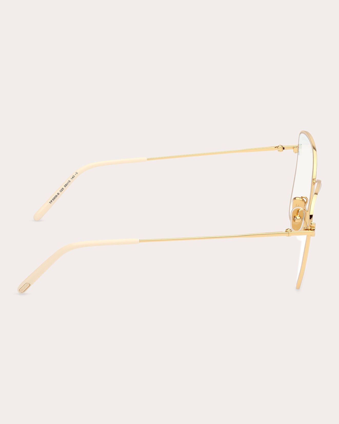 Butterfly-Frame Gold-Tone Blue Light Glasses