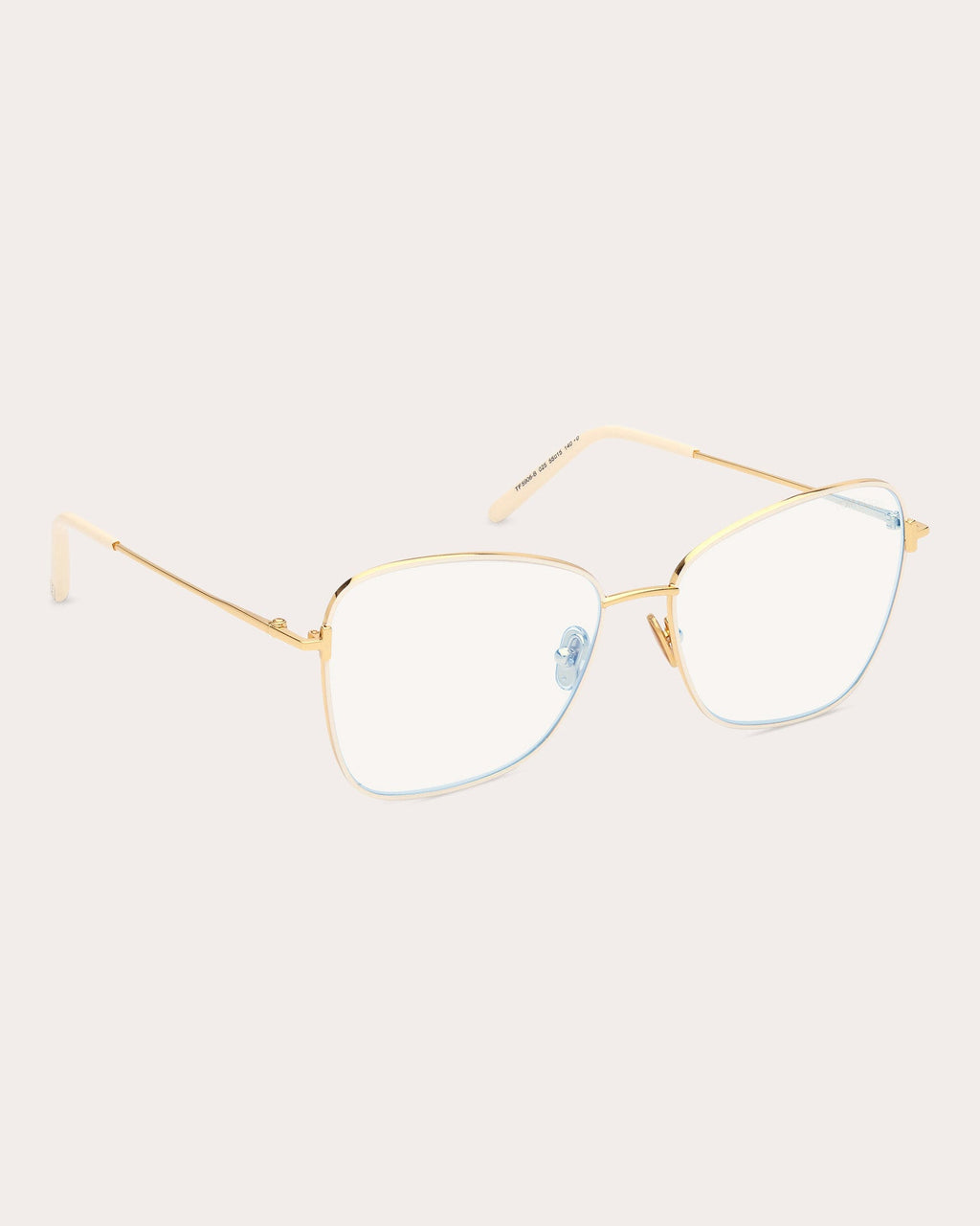 Butterfly-Frame Gold-Tone Blue Light Glasses