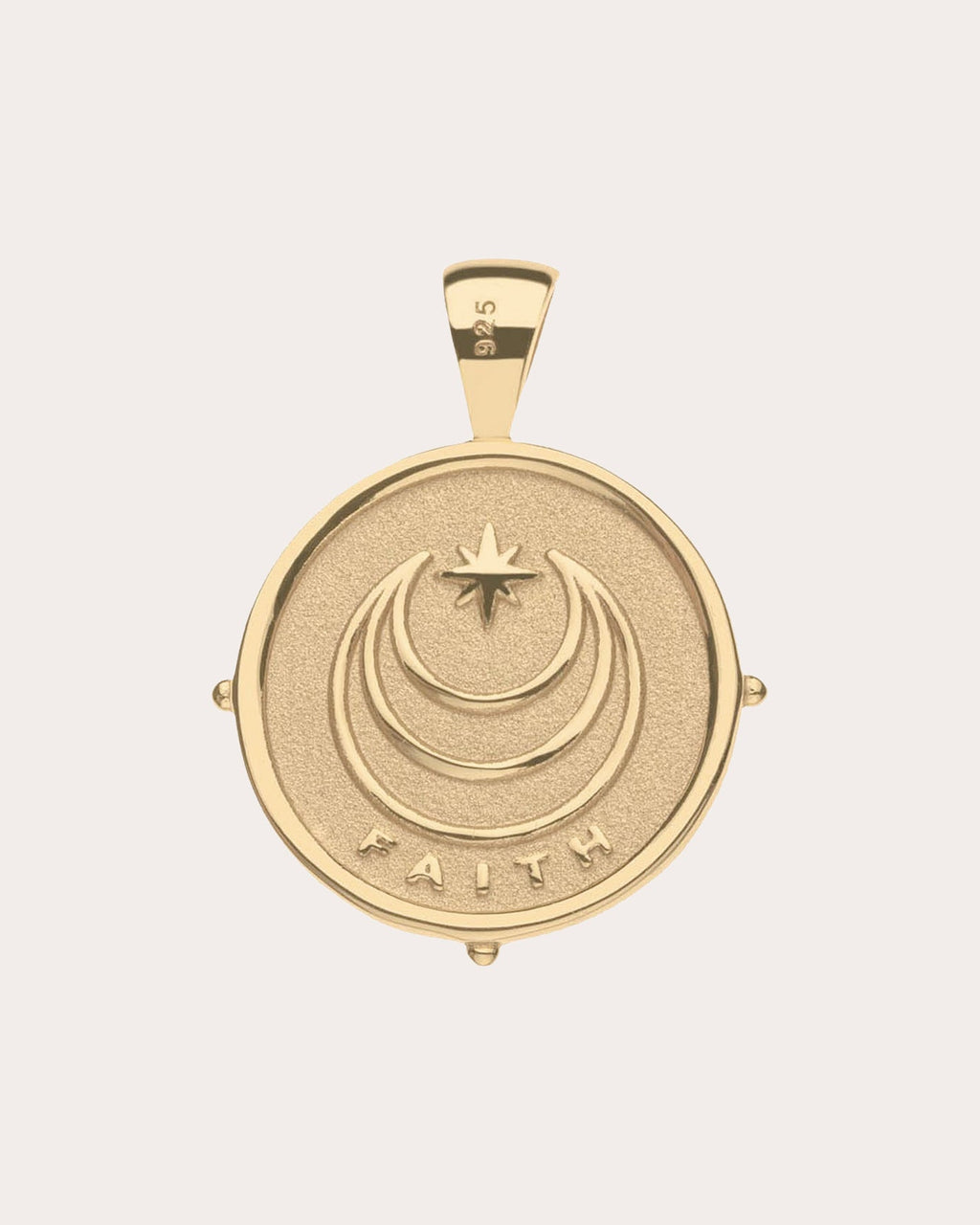 FAITH Small Coin Pendant Necklace