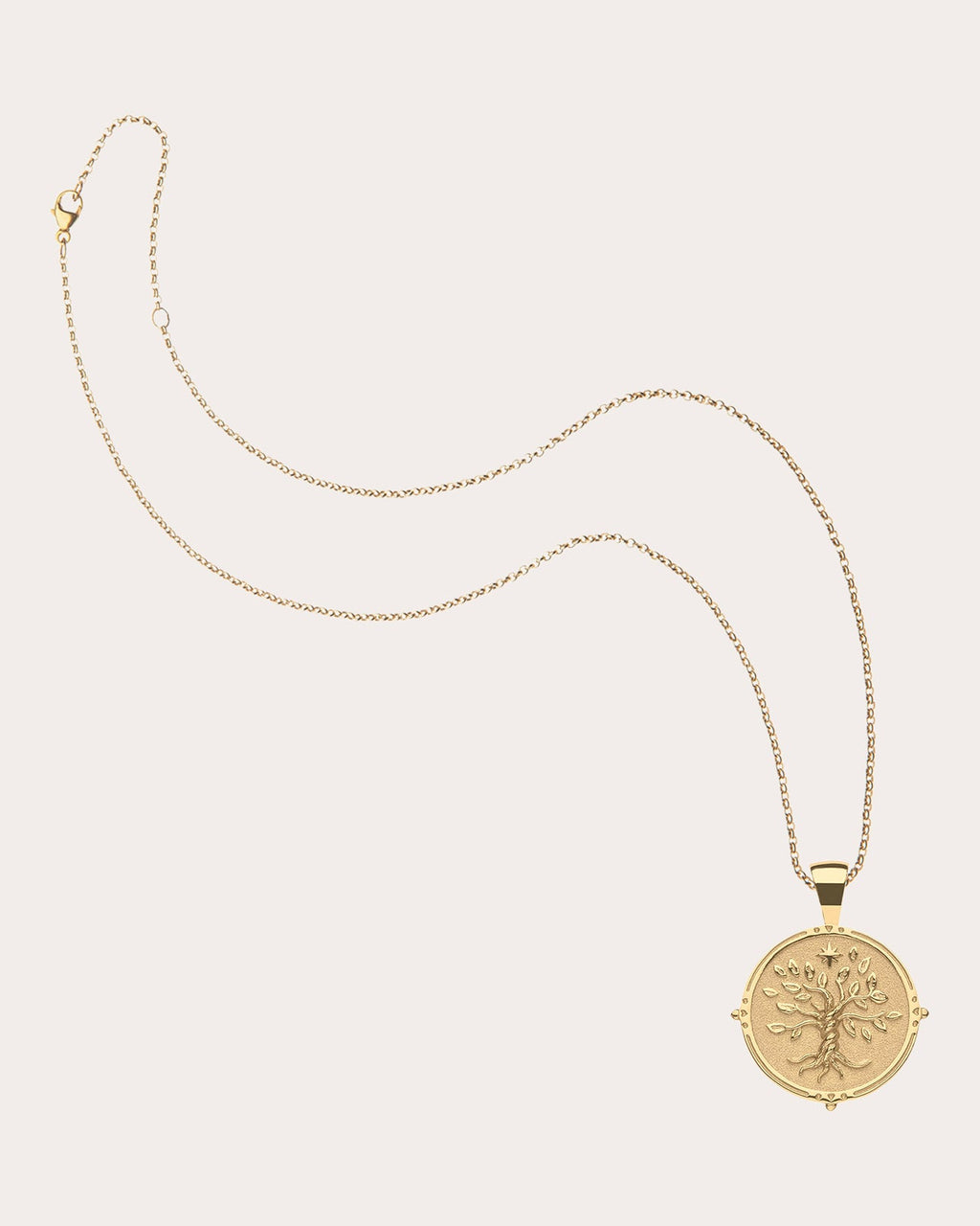 FAITH Small Coin Pendant Necklace