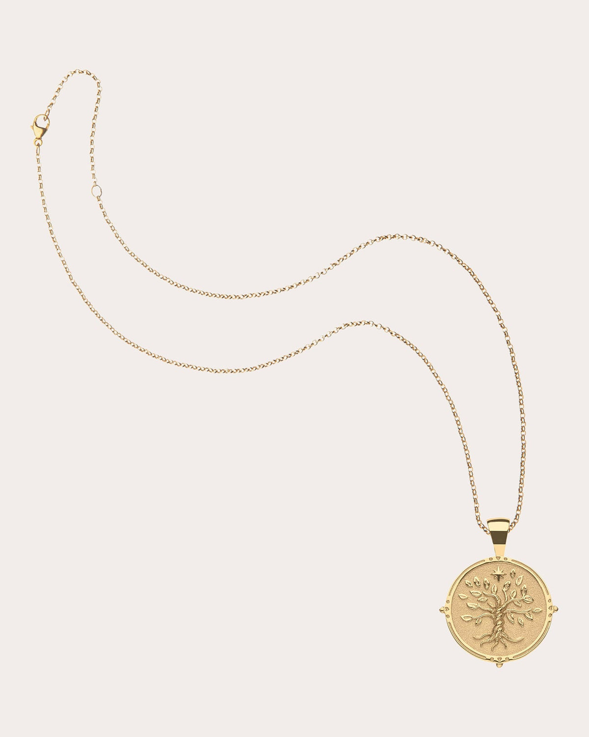 FAITH Small Coin Pendant Necklace