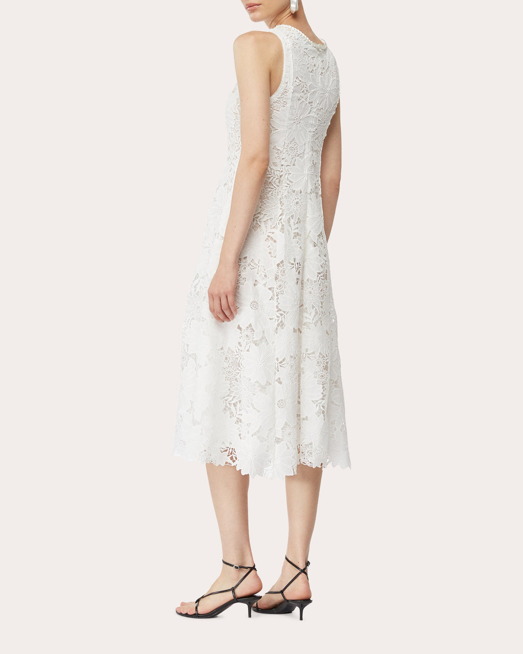 Farah Lace Fit & Flare Midi Dress