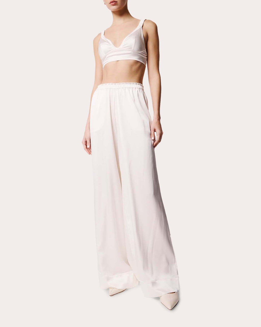 Fiamma Silk Charmeuse Ruched Bralette