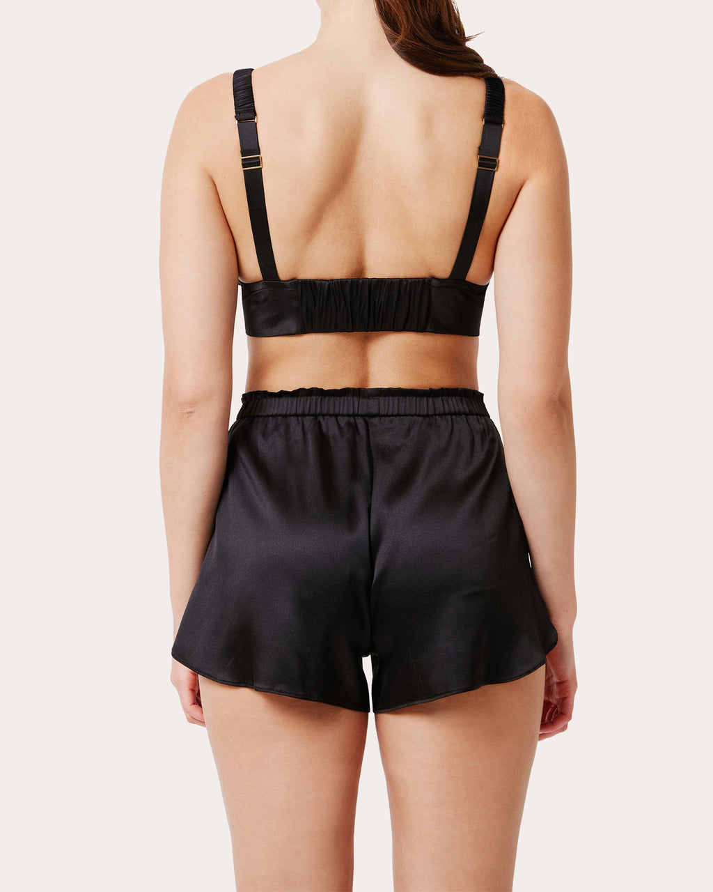 Fiamma Silk Charmeuse Ruched Bralette