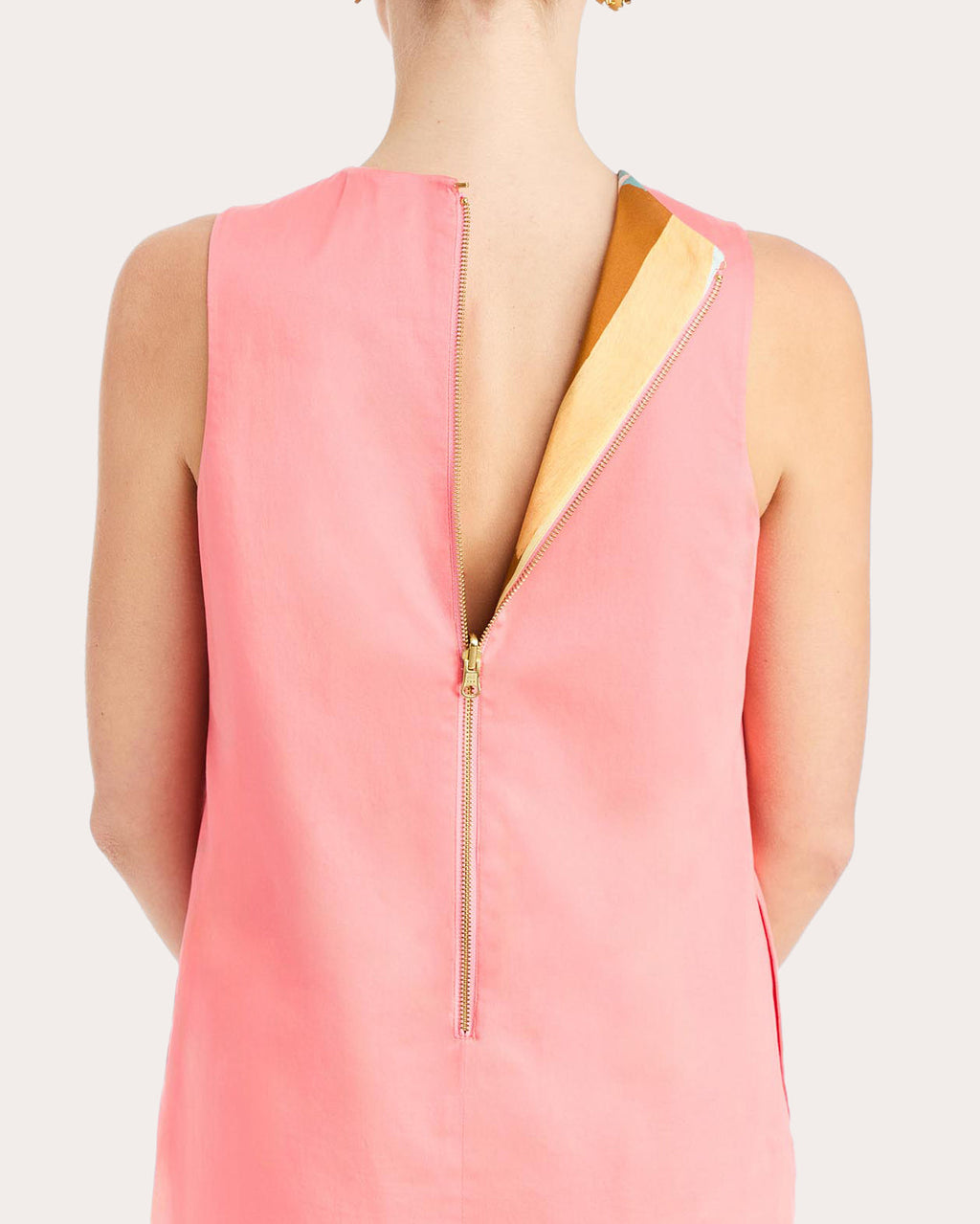 Fiona Cotton Poplin Reversible Shift Dress