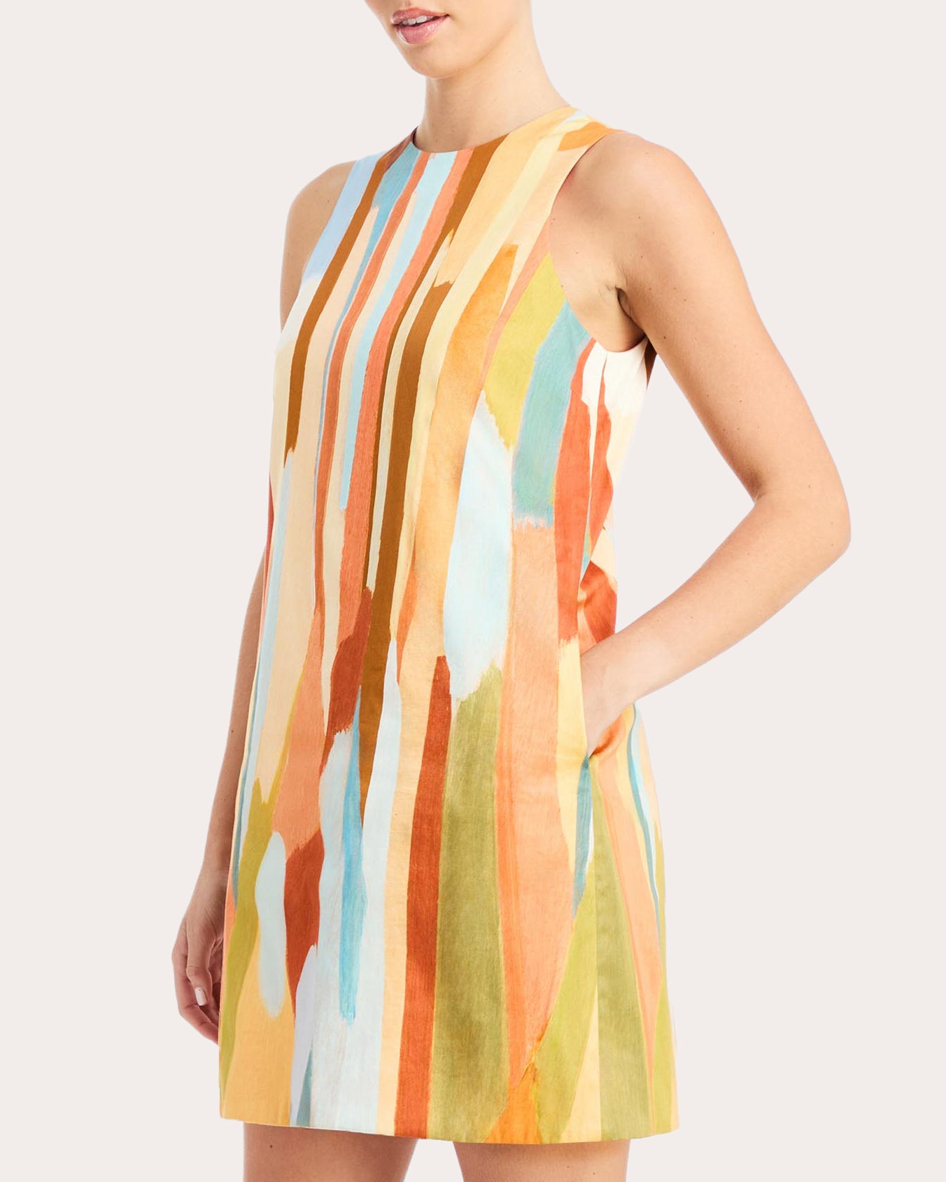 Fiona Cotton Poplin Reversible Shift Dress