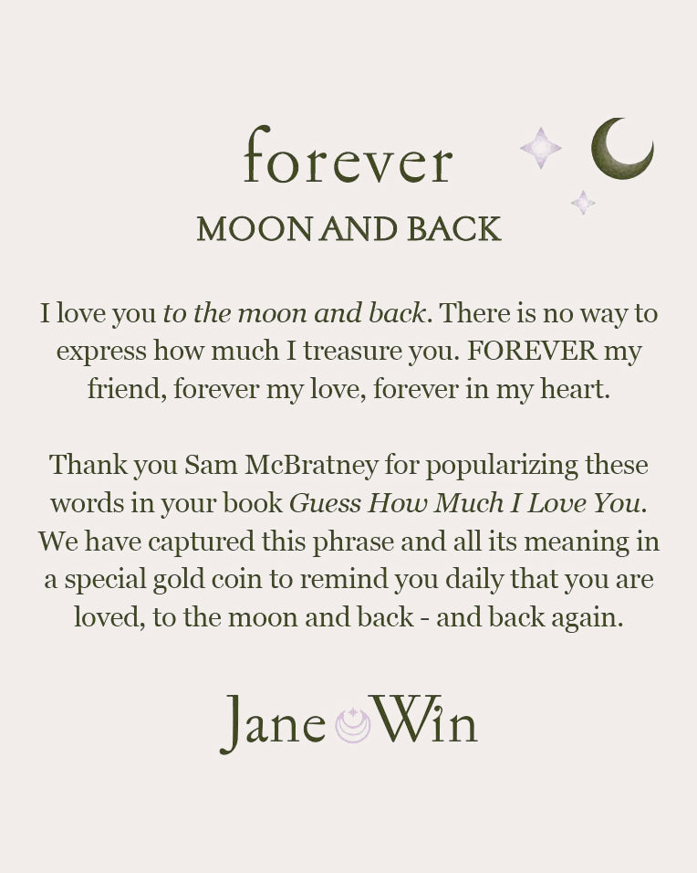 FOREVER Moon & Back Coin Pendant Necklace