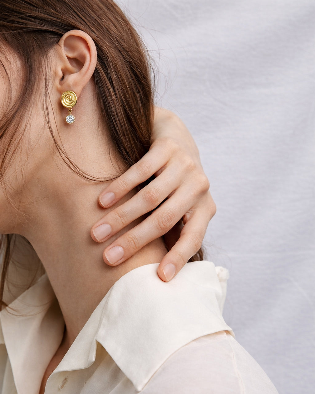 Diamond & 18k Gold Galaxy Of Stars Stud Earrings