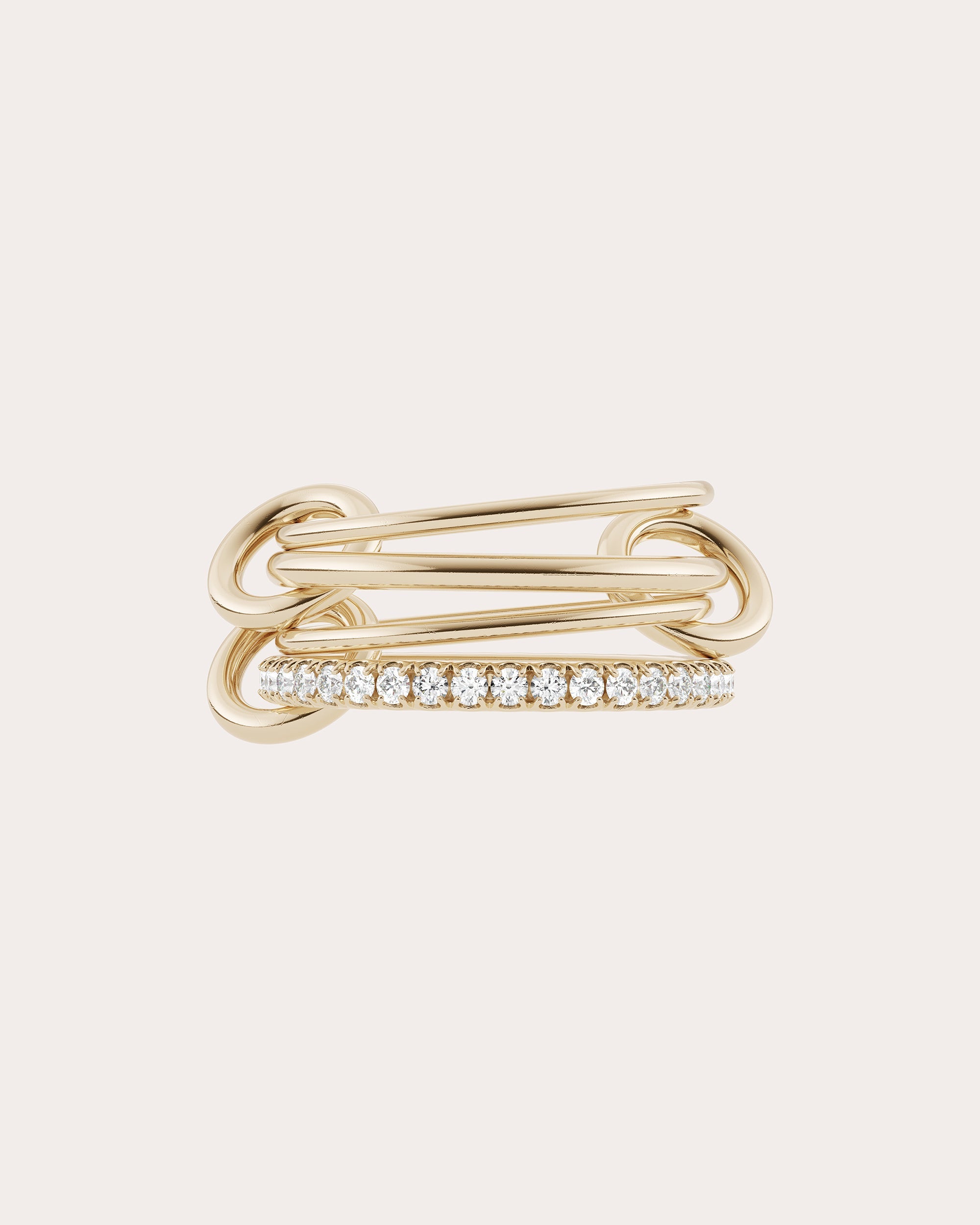 Diamond & 18k Gold Pisces Pavé Ring