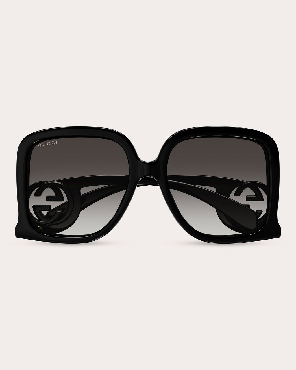 Black & Gray Gradient Square Sunglasses