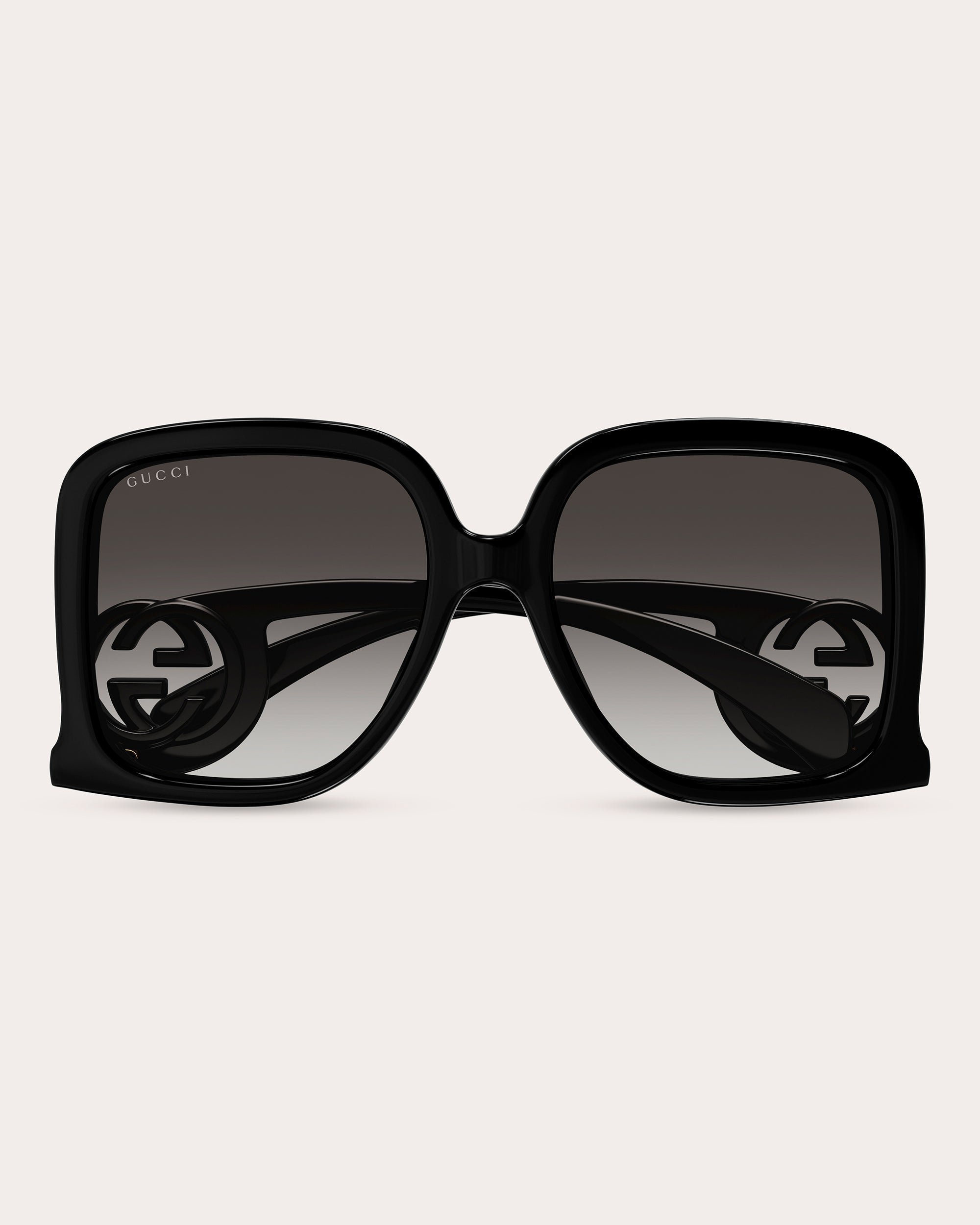 Black & Gray Gradient Square Sunglasses