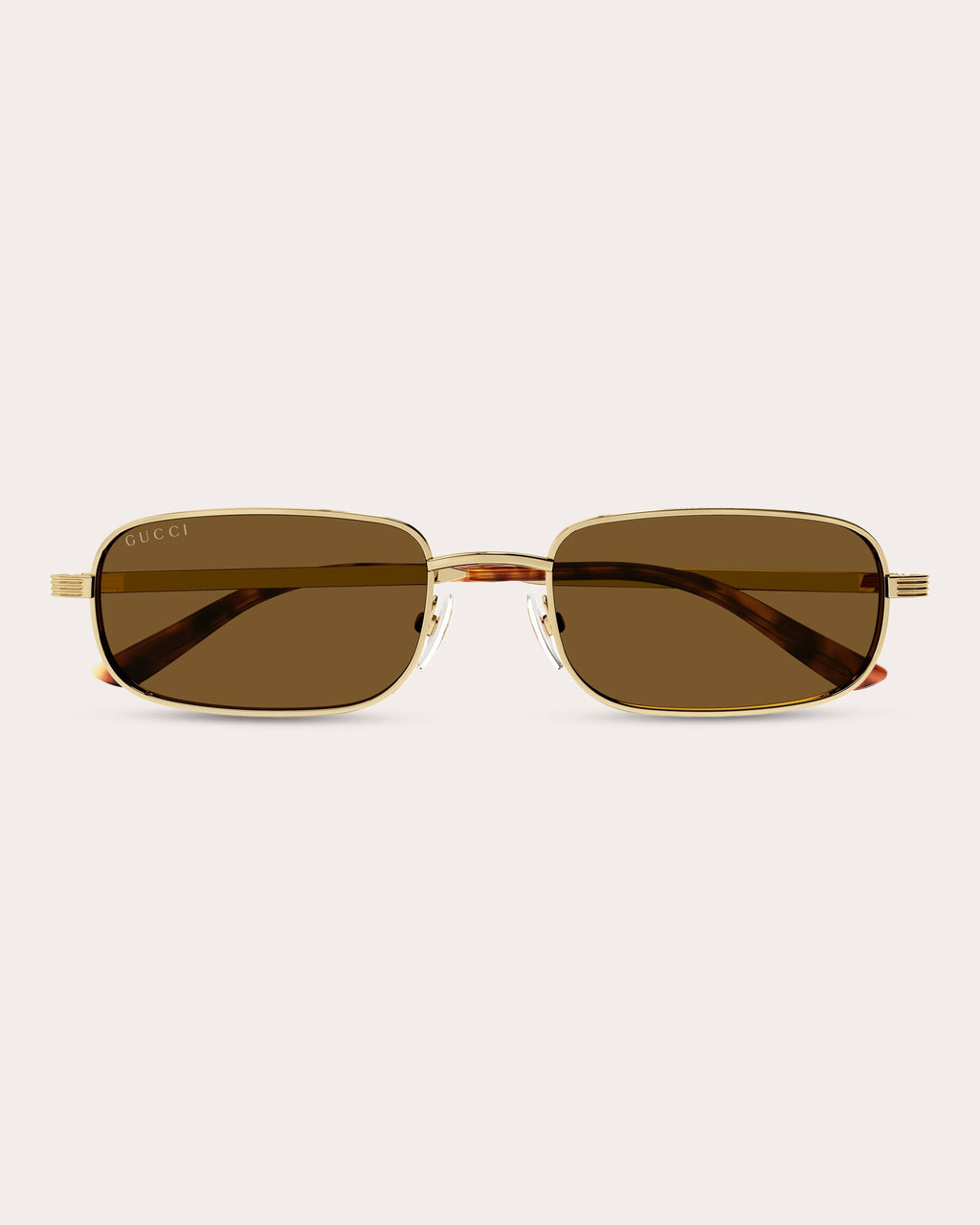Goldtone Rectangular Sunglasses